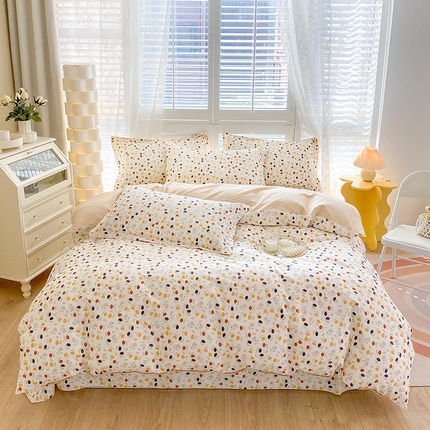 91家纺网 家纺一手货源 找家纺 （总）元元 2023新款13372全棉印花四件套