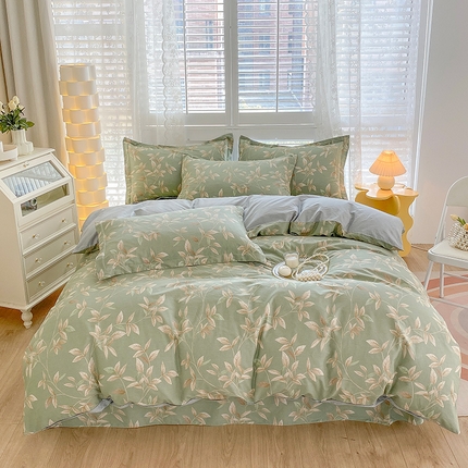 91家纺网 家纺一手货源 找家纺 （总）元元 2023新款13372全棉印花四件套