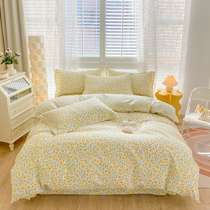 91家纺网 家纺一手货源 找家纺 （总）元元 2023新款13372全棉印花四件套