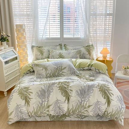 91家纺网 家纺一手货源 找家纺 （总）元元 2023新款13372全棉印花四件套