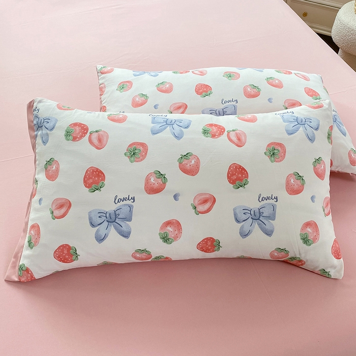 91家纺网 家纺一手货源 找家纺 梦之岛 2023新款A类母婴级双层纱水洗棉麻夏凉被四件套 爱丽丝