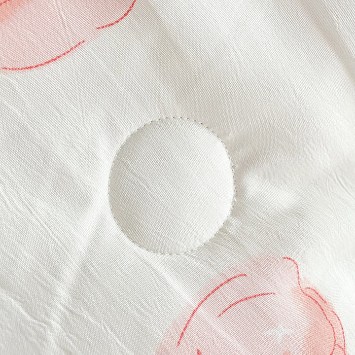 91家纺网 家纺一手货源 找家纺 梦之岛 2023新款A类母婴级双层纱水洗棉麻夏凉被四件套 甜心兔