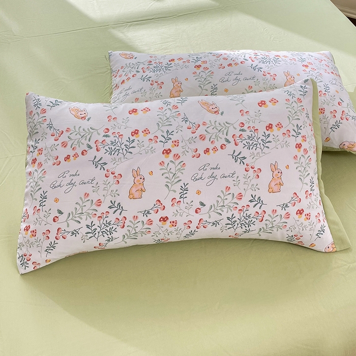 91家纺网 家纺一手货源 找家纺 梦之岛 2023新款A类母婴级双层纱水洗棉麻夏凉被四件套 绿野仙踪