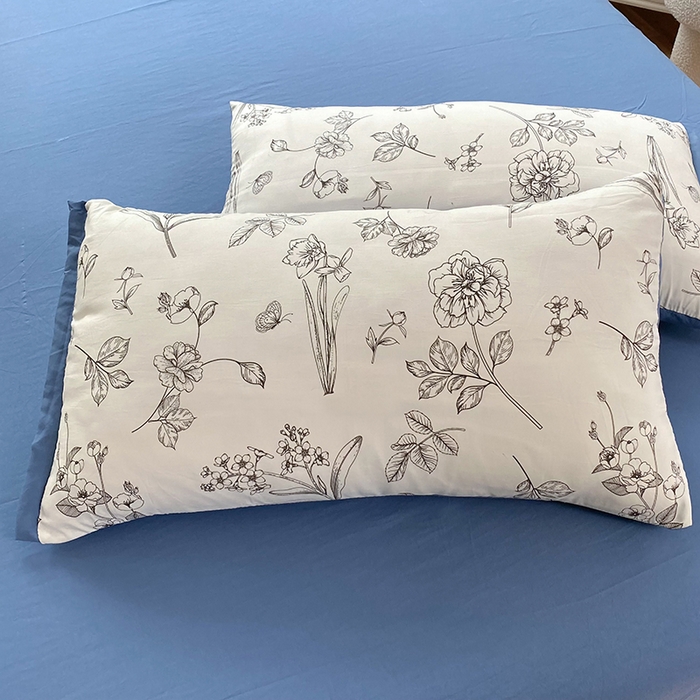 91家纺网 家纺一手货源 找家纺 梦之岛 2023新款A类母婴级双层纱水洗棉麻夏凉被四件套 雅韵