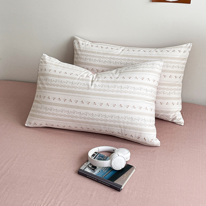 91家纺网 家纺一手货源 找家纺 麦伦2023新款40s13372ins小清新全棉四件套第三波 樱桃花