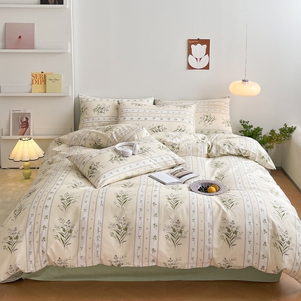 91家纺网 家纺一手货源 找家纺 （总）麦伦2023新款40s13372ins小清新全棉四件套第三波