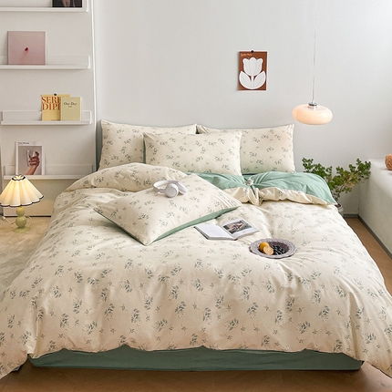 91家纺网 家纺一手货源 找家纺 （总）麦伦2023新款40s13372ins小清新全棉四件套第三波