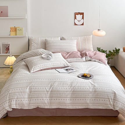 91家纺网 家纺一手货源 找家纺 （总）麦伦2023新款40s13372ins小清新全棉四件套第三波