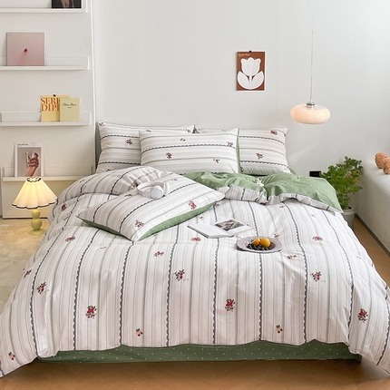 91家纺网 家纺一手货源 找家纺 （总）麦伦2023新款40s13372ins小清新全棉四件套第三波