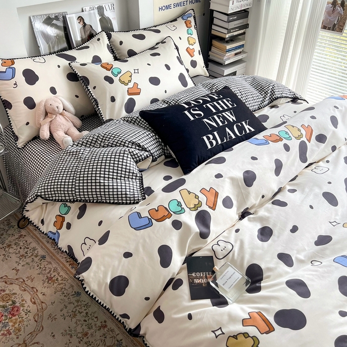 91家纺网 家纺一手货源 找家纺 （总）HL原创2023新款贝壳边全棉四件套