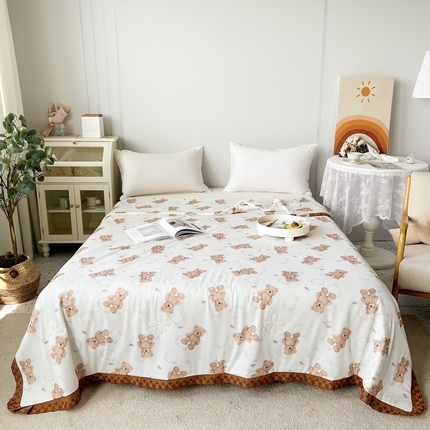 （总）澳洲羽 2024新款A类凉感丝花边夏被