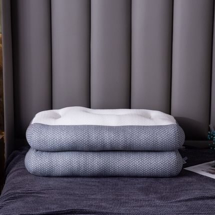 91家纺网 家纺一手货源 找家纺 （总）张先生 2024新款牵引分区针织护颈大豆蛋白按摩枕头