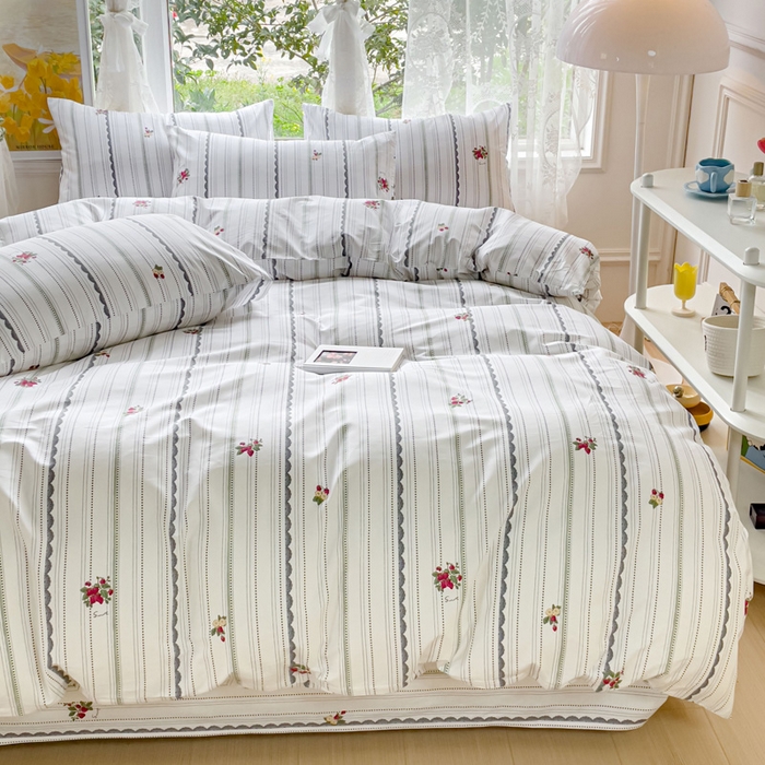 91家纺网 家纺一手货源 找家纺 感遇 2023 4月全棉四件套 11小草莓