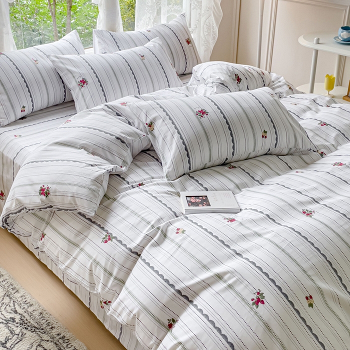 91家纺网 家纺一手货源 找家纺 感遇 2023 4月全棉四件套 11小草莓