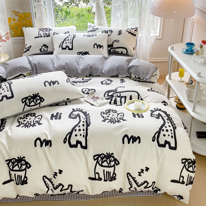 91家纺网 家纺一手货源 找家纺 感遇 2023 4月全棉四件套 10涂鸦乐园