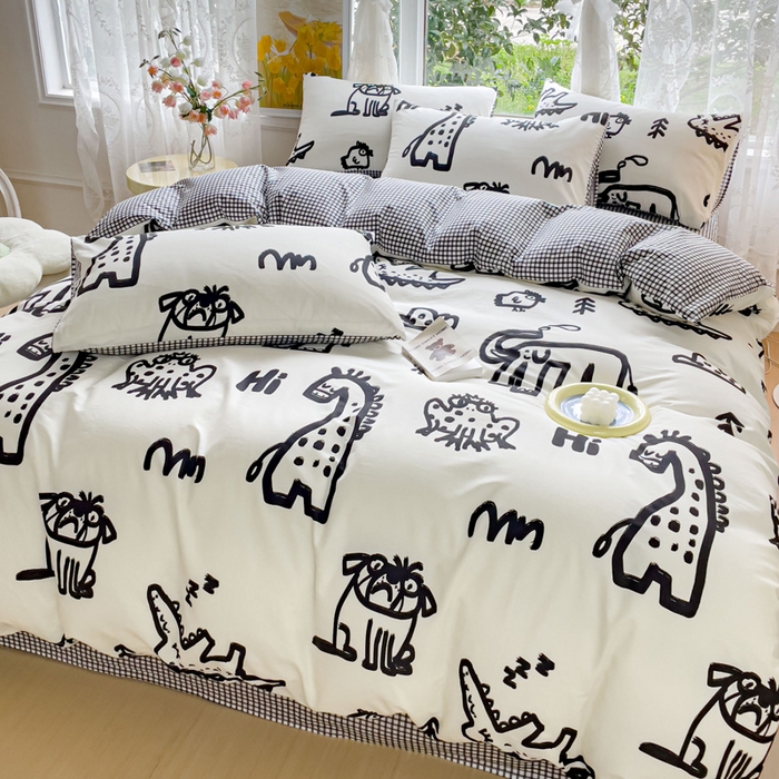 91家纺网 家纺一手货源 找家纺 感遇 2023 4月全棉四件套 10涂鸦乐园