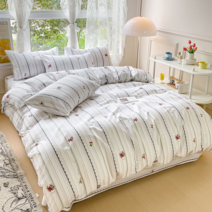 91家纺网 家纺一手货源 找家纺 感遇 2023 4月全棉四件套 11小草莓