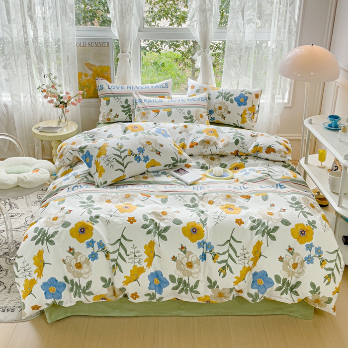 91家纺网 家纺一手货源 找家纺 感遇 2023 4月全棉四件套 14田园生活