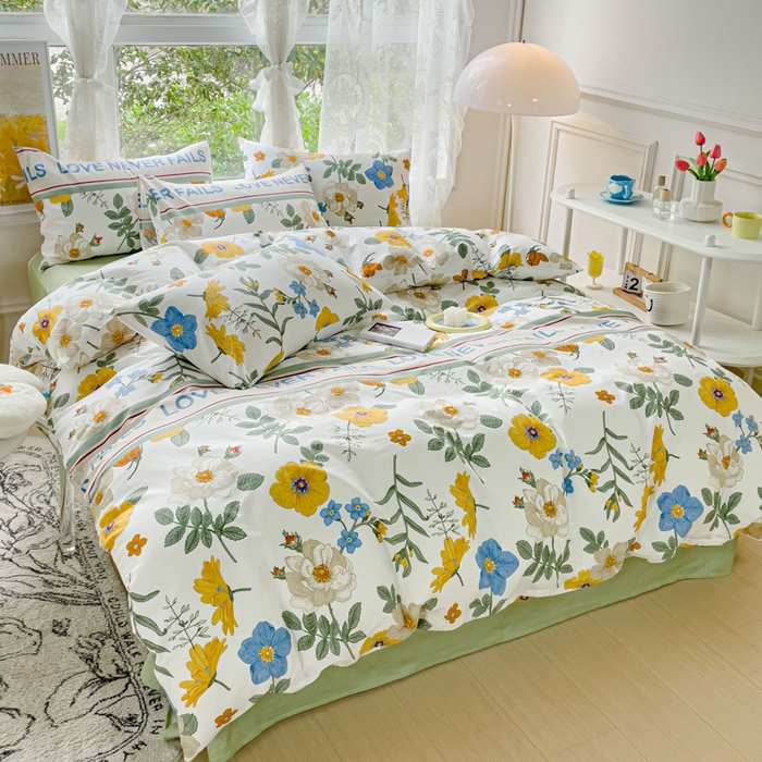 91家纺网 家纺一手货源 找家纺 感遇 2023 4月全棉四件套 14田园生活