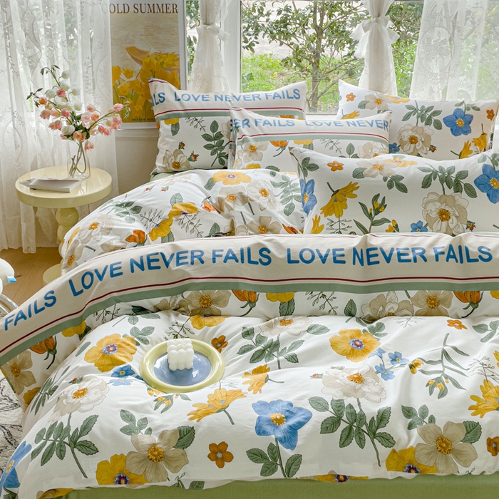 91家纺网 家纺一手货源 找家纺 感遇 2023 4月全棉四件套 14田园生活