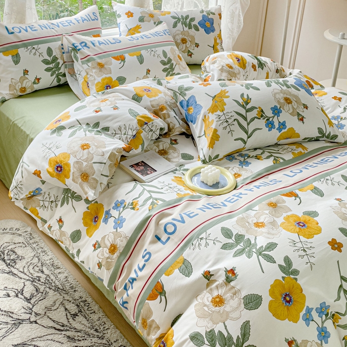 91家纺网 家纺一手货源 找家纺 感遇 2023 4月全棉四件套 14田园生活