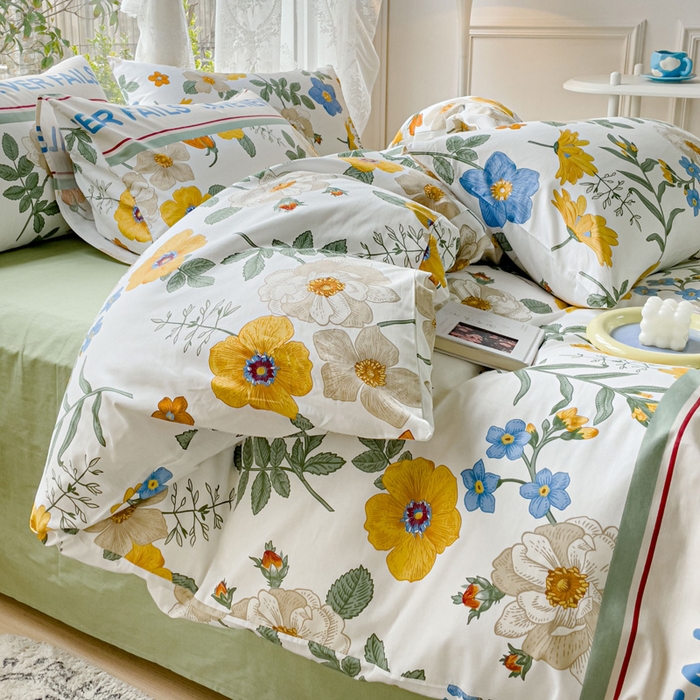 91家纺网 家纺一手货源 找家纺 感遇 2023 4月全棉四件套 14田园生活