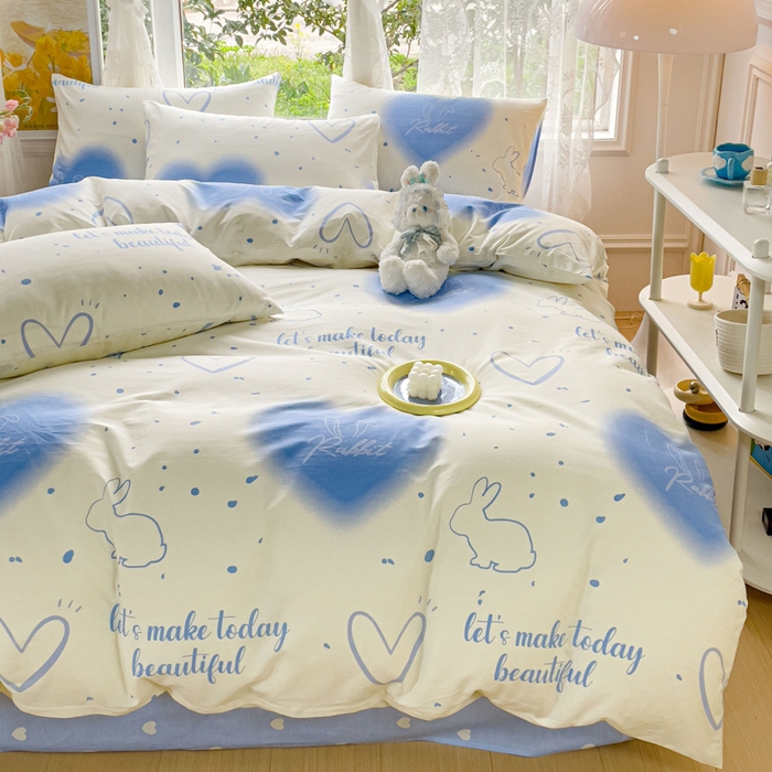 91家纺网 家纺一手货源 找家纺 感遇 2023 4月全棉四件套 7星空小兔