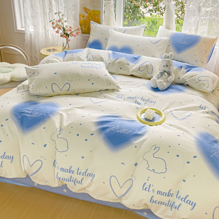 91家纺网 家纺一手货源 找家纺 感遇 2023 4月全棉四件套 7星空小兔