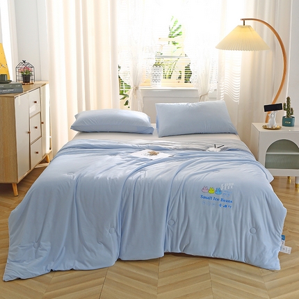 91家纺网 家纺一手货源 找家纺 （总）艾佳宝贝 2023凉感丝冰淇淋夏被-小冰豆系列