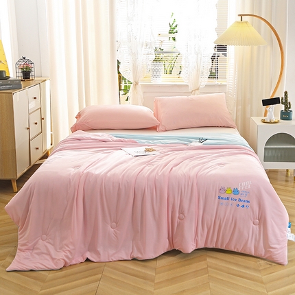 91家纺网 家纺一手货源 找家纺 （总）艾佳宝贝 2023凉感丝冰淇淋夏被-小冰豆系列