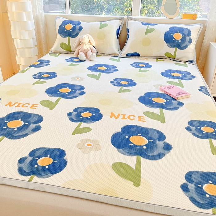 91家纺网 家纺一手货源 找家纺 慕尚  2025新款满天星凉席夏被组合四件套 美好时光