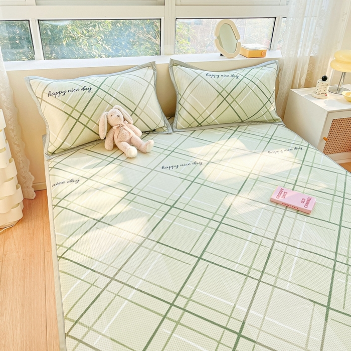 91家纺网 家纺一手货源 找家纺 慕尚  2025新款满天星凉席夏被组合四件套 悉尼