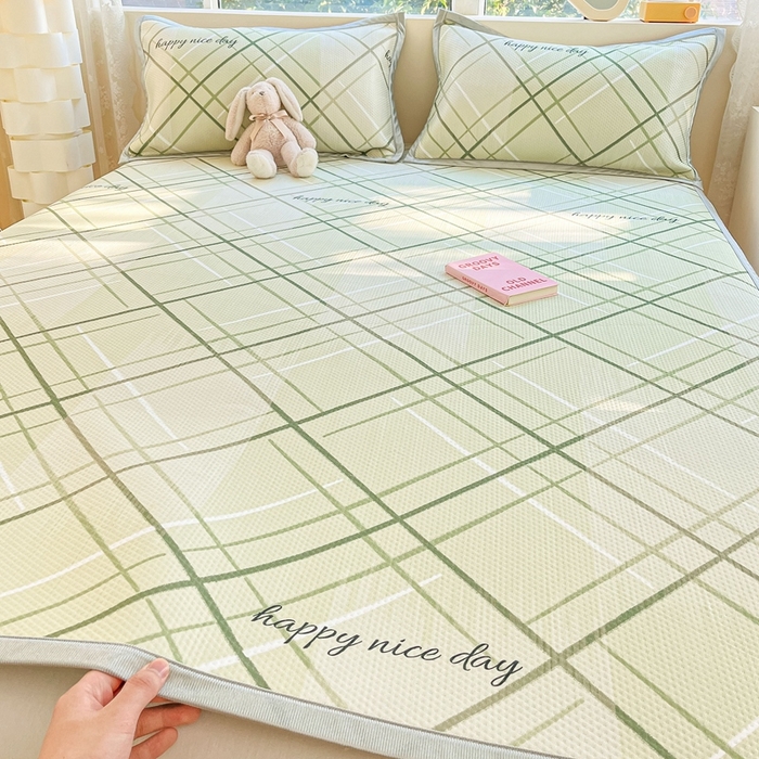 91家纺网 家纺一手货源 找家纺 慕尚  2025新款满天星凉席夏被组合四件套 悉尼