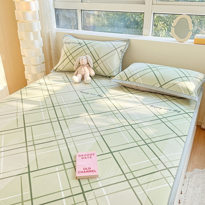 91家纺网 家纺一手货源 找家纺 慕尚  2025新款满天星凉席夏被组合四件套 悉尼