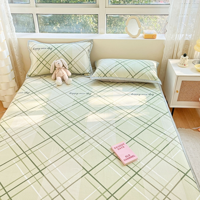 91家纺网 家纺一手货源 找家纺 慕尚  2025新款满天星凉席夏被组合四件套 悉尼