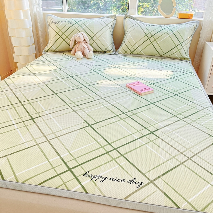 91家纺网 家纺一手货源 找家纺 慕尚  2025新款满天星凉席夏被组合四件套 悉尼