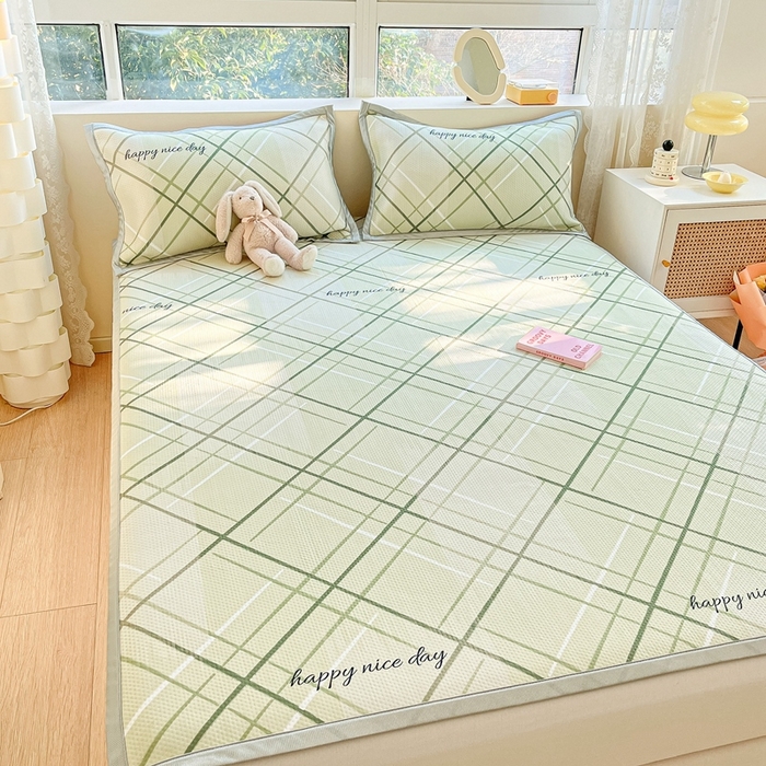 91家纺网 家纺一手货源 找家纺 慕尚  2025新款满天星凉席夏被组合四件套 悉尼