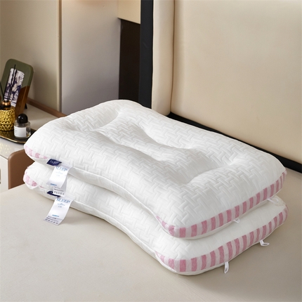 91家纺网 家纺一手货源 找家纺 （总）佳合 2024新款SPA按摩枕头护颈椎枕芯单人成人枕家用枕头芯