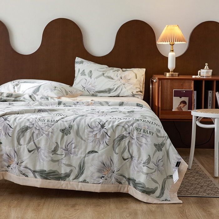 91家纺网 家纺一手货源 找家纺 莱福仕家纺2024新款全棉跑量款棉花夏被 洛可可