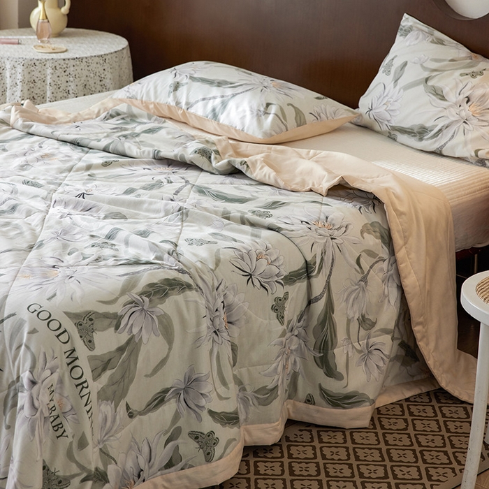 91家纺网 家纺一手货源 找家纺 莱福仕家纺2024新款全棉跑量款棉花夏被 洛可可