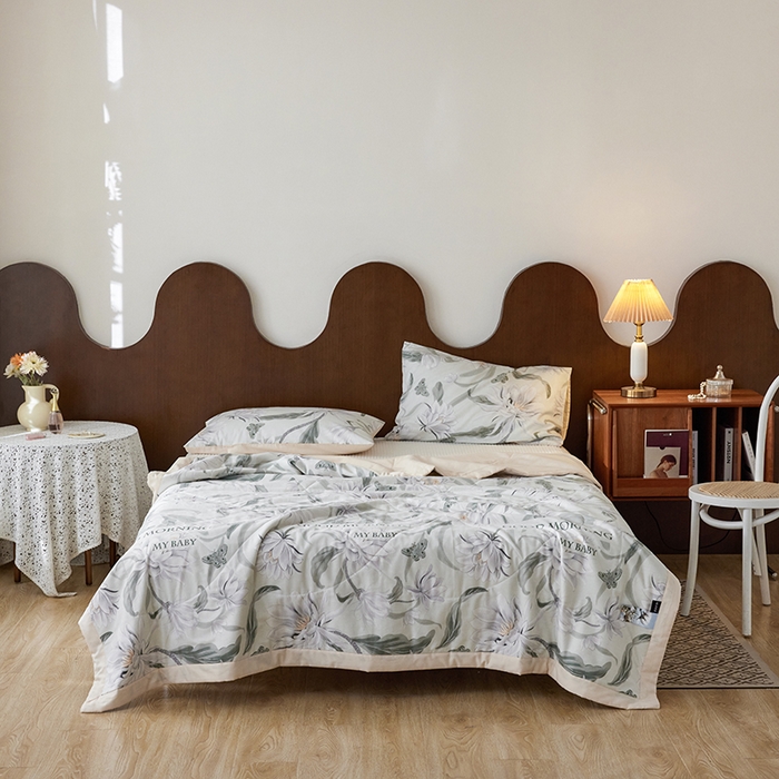 91家纺网 家纺一手货源 找家纺 莱福仕家纺2024新款全棉跑量款棉花夏被 洛可可