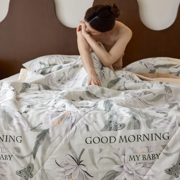 91家纺网 家纺一手货源 找家纺 莱福仕家纺2024新款全棉跑量款棉花夏被 洛可可