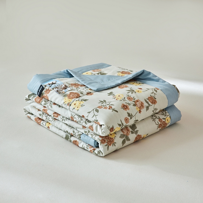 91家纺网 家纺一手货源 找家纺 莱福仕家纺2024新款全棉跑量款棉花夏被 春野