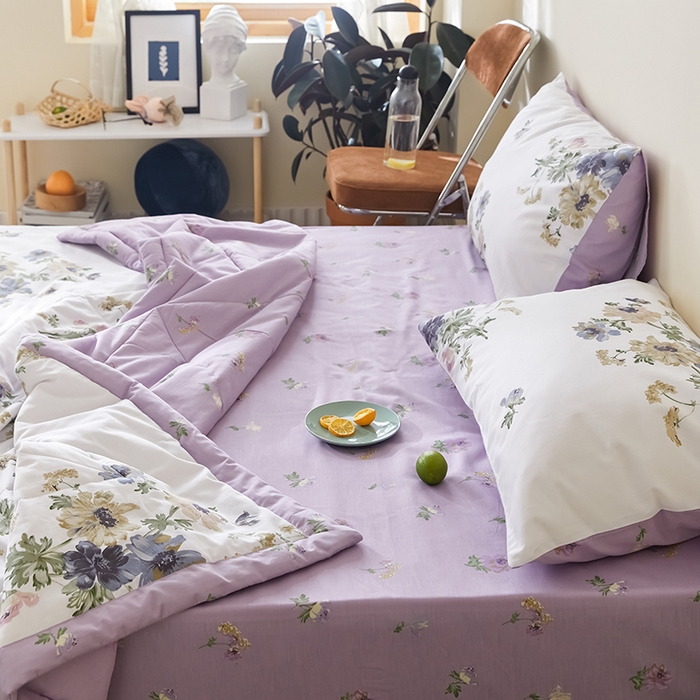 91家纺网 家纺一手货源 找家纺 莱福仕家纺2024新款全棉跑量款棉花夏被 花开曼舞