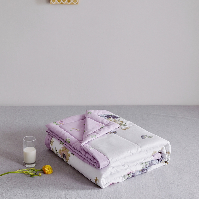 91家纺网 家纺一手货源 找家纺 莱福仕家纺2024新款全棉跑量款棉花夏被 花开曼舞