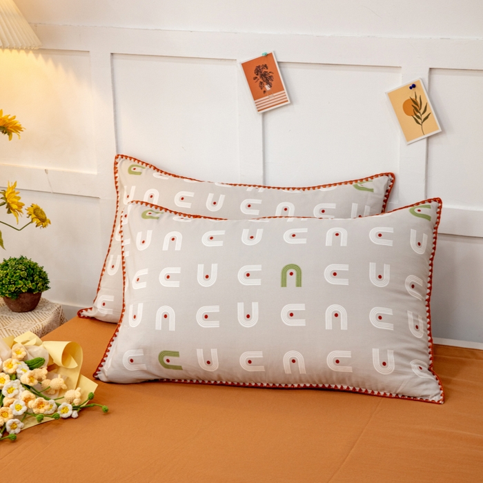 91家纺网 家纺一手货源 找家纺 乐居坊2023新款印花水洗双层纱贝壳绣四件套 放飞梦想