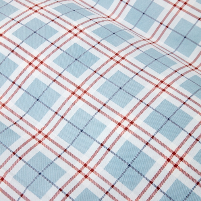 91家纺网 家纺一手货源 找家纺 乐居坊2023新款印花水洗双层纱贝壳绣四件套 简约格灰