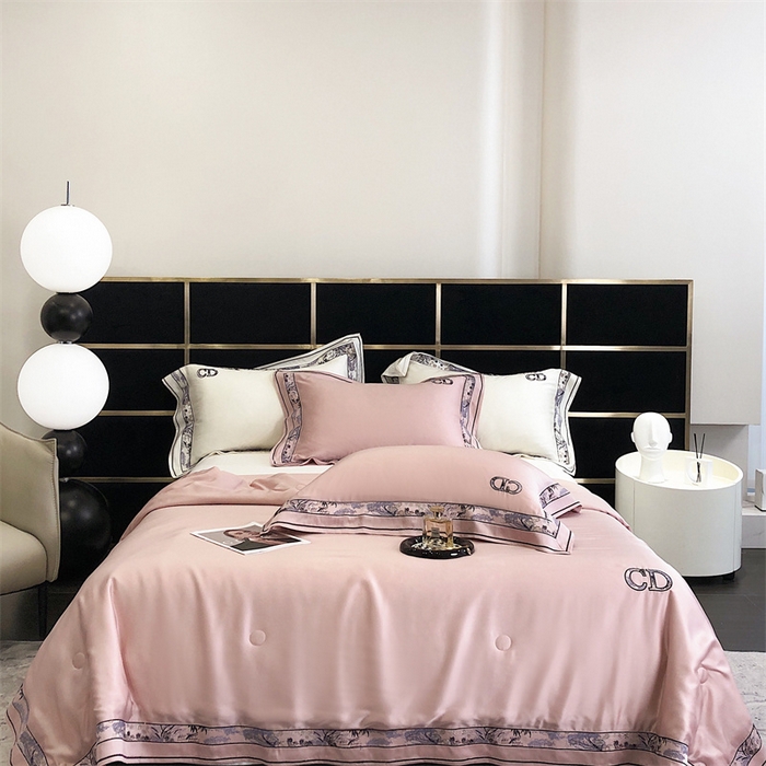 91家纺网 家纺一手货源 找家纺 汇庭 2023新品克里斯汀夏被 俏皮粉