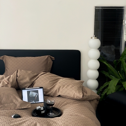 91家纺网 家纺一手货源 找家纺 爱丽丝 2023新款100S全棉提花四件套 托曼