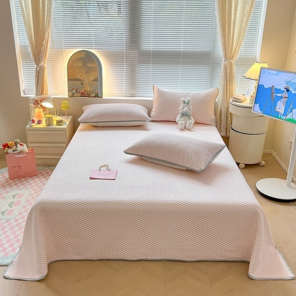 91家纺网 家纺一手货源 找家纺 （总）2024新款A类3D魔法冰豆豆科技凉席床单款三件套系列